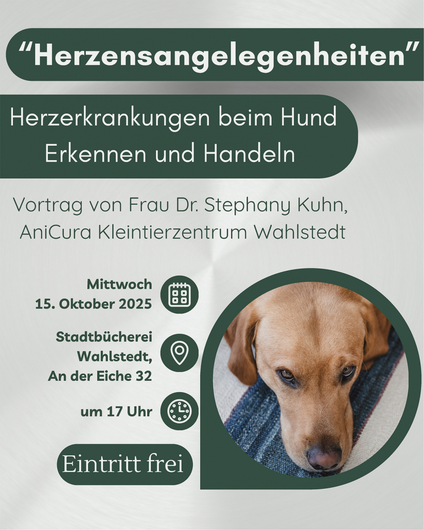 Plakat Herzerkrankung en Hund Wahlstedt