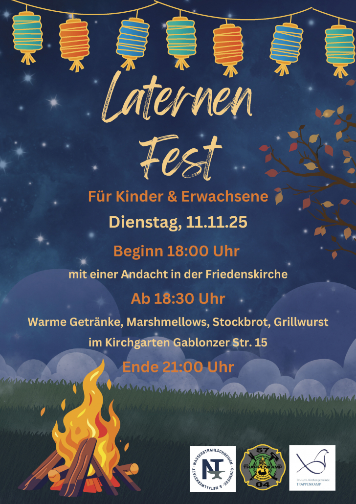 Laternenfest Plakat Laternen Fest am 11.11.2025