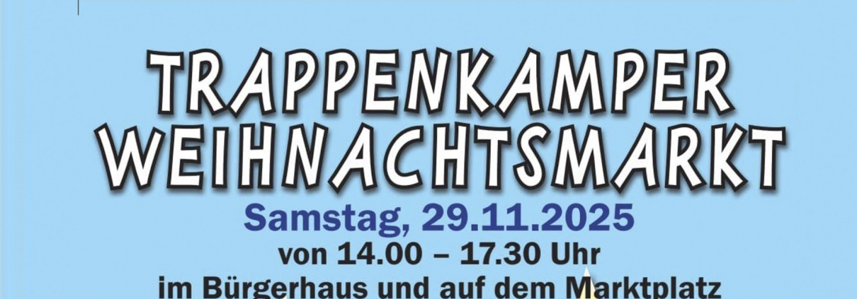Plakat blau weihnachtsmarkt