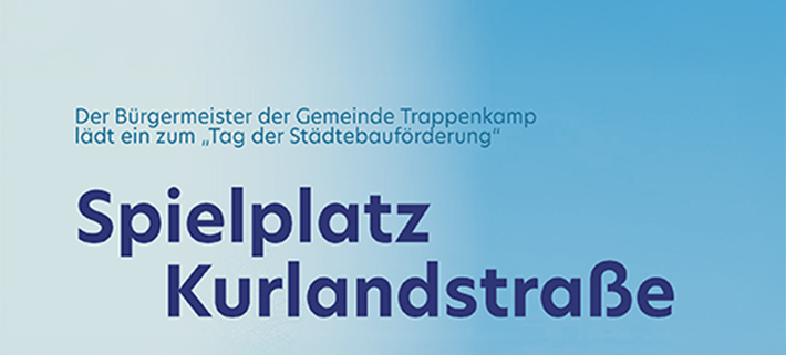 Plakat Spielplatzeröffnung