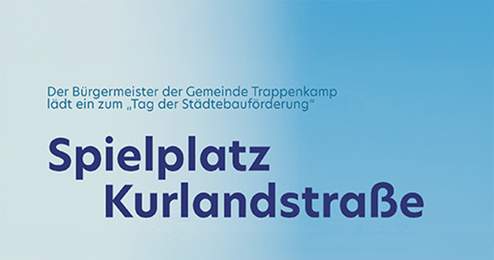 Plakat Spielplatzeröffnung