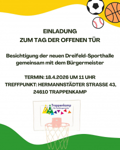 Plakat EINLADUNG ZUM TAG DER OFFENEN TÜR