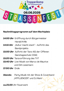 Plakat Programm Straßenfest