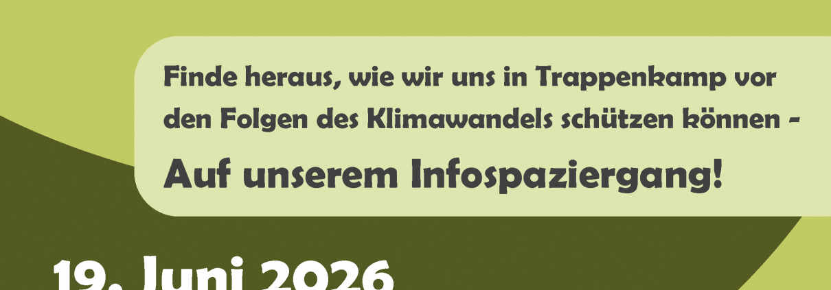 Plakat Spaziergang Klimawandel
