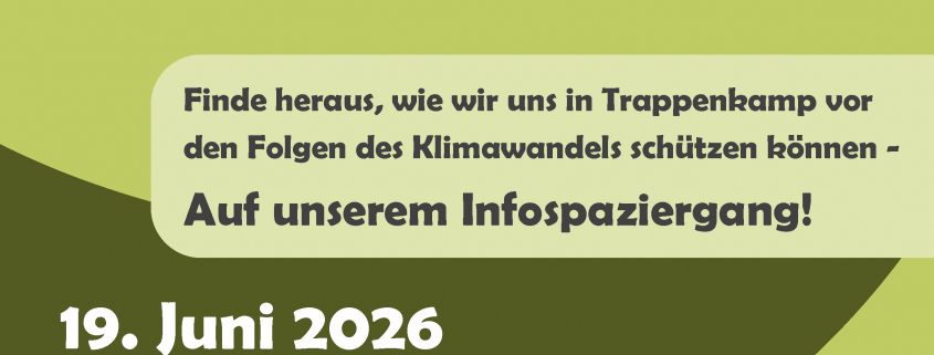 Plakat Spaziergang Klimawandel